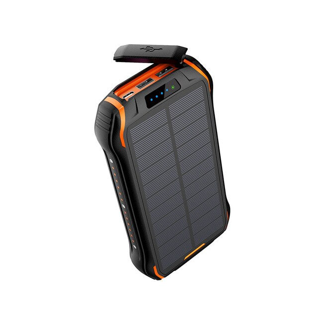 REF Power - 'The Hardcore' Wireless Solar Power Portable Charger orange- REF Outlet