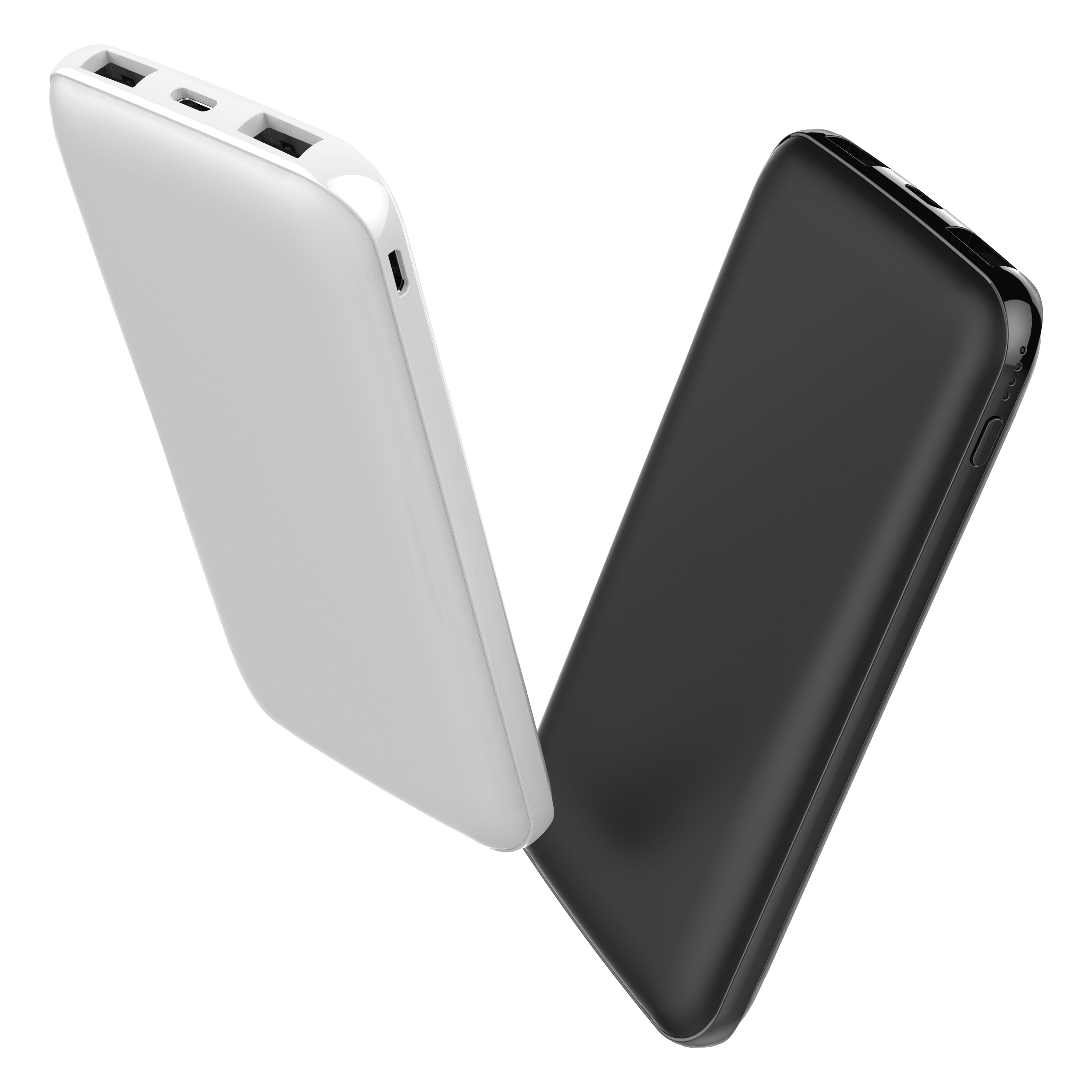 REF Power Fast Charge "C-Port" Portable Power Bank in Black and White