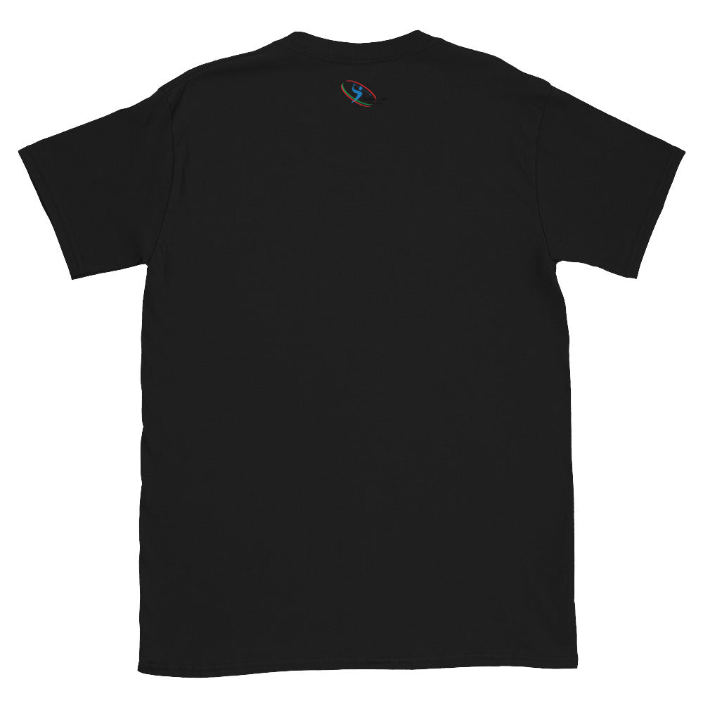 Tiger Strip GOLFER Short-Sleeve Unisex T-Shirt back in Black